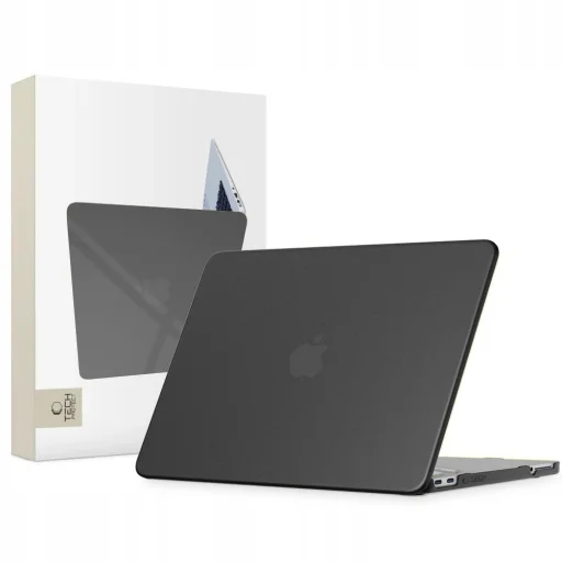 MacBook Neo 13 2026 Tech-Protect SmartShell matné čierne puzdro - 1