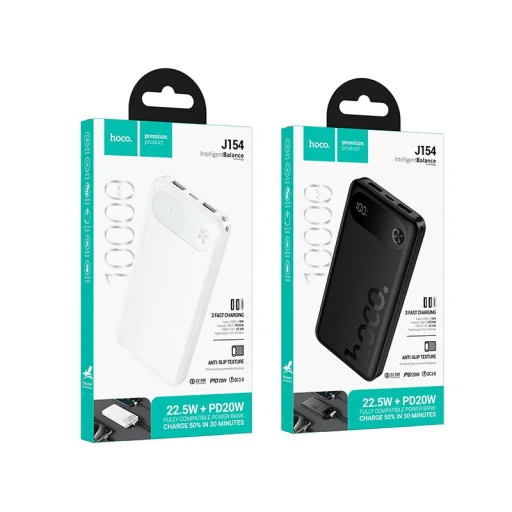 Hoco J154 10000 mAh QC PD 22,5W powerbank fehér - 6