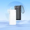 Hoco J146 Powerbank 10000 mAh 2A so štyrmi vstavanými káblami USB-A + USB-C + Lightning + Micro USB čierna thumbnail