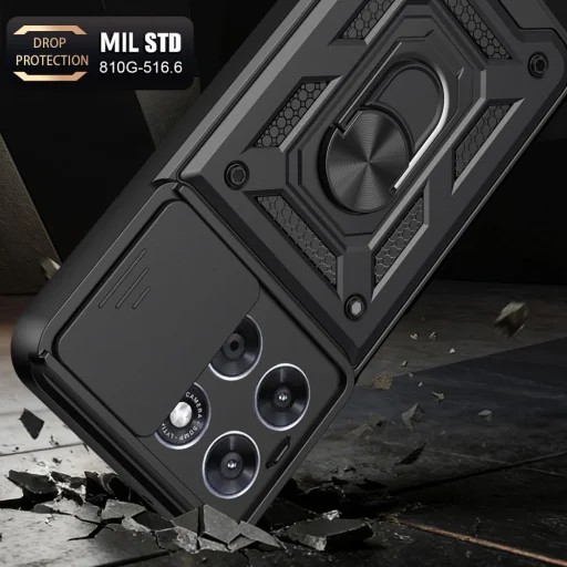 Motorola Moto G67 / G77 Tech-Protect Camshield Pro čierne puzdro - 3