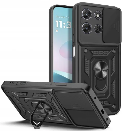 Motorola Moto G67 / G77 Tech-Protect Camshield Pro čierne puzdro - 1
