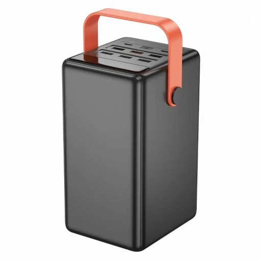 Hoco J142 100000 mAh QC PD 2,4A 22,5W beépített lámpával powerbank fekete - 5