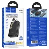 Hoco Q37A 20000 mAh QC PD 22,5W beépített USB-C + Lightning kábelekkel powerbank fekete thumbnail
