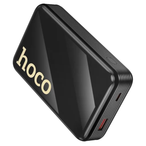 Hoco Q37A 20000 mAh QC PD 22,5W powerbanka so zabudovanými káblami USB-C + Lightning, čierna - 2