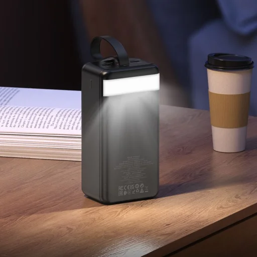 Hoco J123C 60000 mAh QC PD 3A 22,5W powerbank fekete - 7