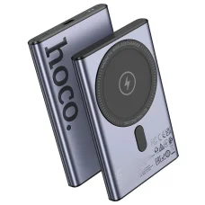 Hoco Q32 MagSafe kompatibilná 5000 mAh QC PD 20W powerbanka, metalická sivá