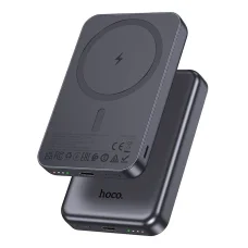 Hoco J160 MagSafe-kompatibilis 5000 mAh 2A 5W powerbank, fémes szürke