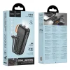 Hoco J151A 20000 mAh 2A powerbanka so zabudovanými káblami USB-A + USB-C + Lightning + Micro USB a dvojitým svetlom, čierna thumbnail