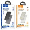 MagSafe kompatibilis Hoco Q26 5000 mAh QC PD 2A 20W powerbank narancssárga thumbnail