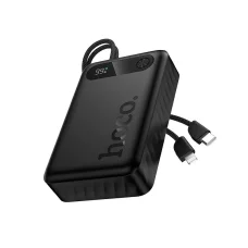 Hoco 20000 mAh QC PD 2A 22,5W powerbanka so zabudovanými káblami USB-C + Lightning J171A čierna