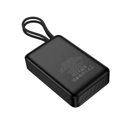 Hoco 20000 mAh QC PD 2A 22,5W powerbanka so zabudovanými káblami USB-C + Lightning J171A čierna - 2