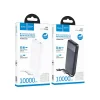 Hoco J163 10000 mAh 2A powerbank négy beépített kábellel USB-A + USB-C + Lightning + Micro USB fehér thumbnail