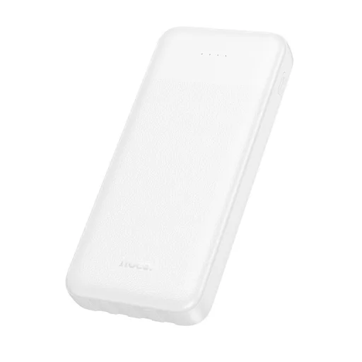 Hoco J163 10000 mAh 2A powerbanka so štyrmi vstavanými káblami USB-A + USB-C + Lightning + Micro USB biela - 2