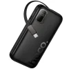 Hoco Q51 10000 mAh QC PD 20W USB-C powerbanka s vysúvacím káblom čierna thumbnail