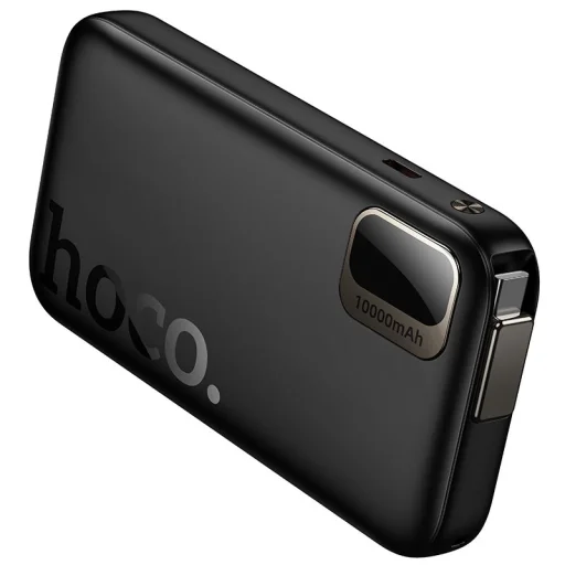Hoco Q51 10000 mAh QC PD 20W USB-C kihúzható kábeles powerbank fekete - 5