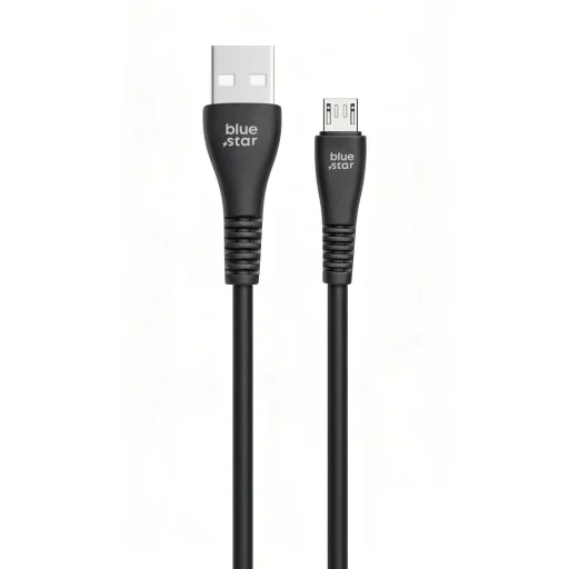 Blue Star Micro USB kábel z USB-A na Micro USB 2A 12W 1 m PJ-DG3-A čierny - 3