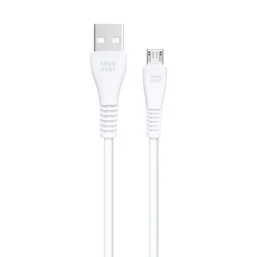 Micro USB kábel Blue Star USB-A - Micro USB 2A 12W 1 m PJ-DG3-A biely - 3