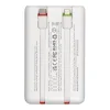 Biela powerbanka Charmast W1202 PD3.0 3A 22,5W 10000 mAh so zabudovanými káblami USB-C / Lightning thumbnail