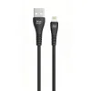Lightning USB kábel Blue Star 2A 12W 1 m PJ-DG5-A čierny thumbnail