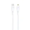Lightning USB kábel Blue Star USB-C - Lightning 3A 27W 1 m PJ-DQ2-C biely thumbnail