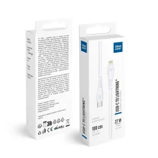 Lightning USB kábel Blue Star USB-C - Lightning 3A 27W 1 m PJ-DQ2-C biely
