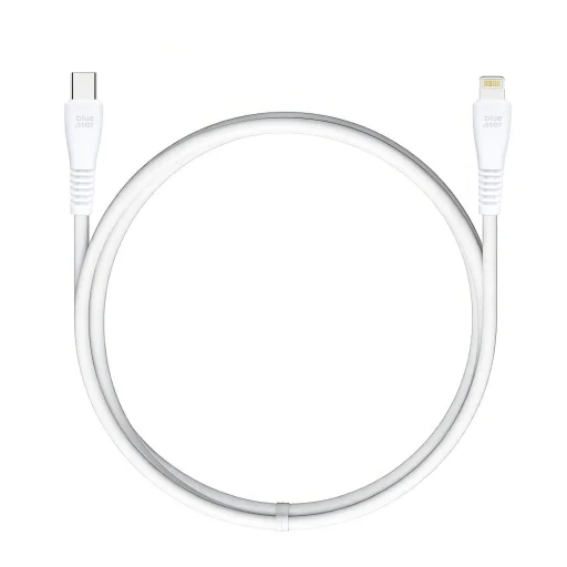 Lightning USB kábel Blue Star USB-C - Lightning 3A 27W 1 m PJ-DQ2-C biely - 2
