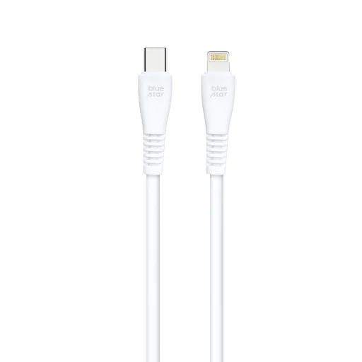 Lightning USB kábel Blue Star USB-C - Lightning 3A 27W 1 m PJ-DQ2-C biely - 3