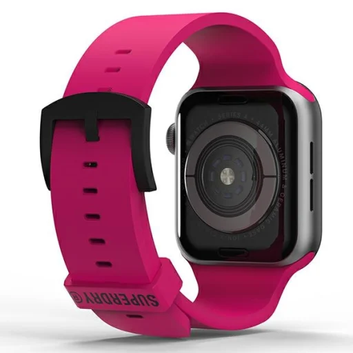 Apple Watch 38/40/41 mm SuperDry szilikon szíj rózsaszín 41679 - 2