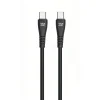 Blue Star USB-C - USB-C 3A 60W QC4.0 1 m PJ-DQ1-C čierny Type-C USB kábel thumbnail