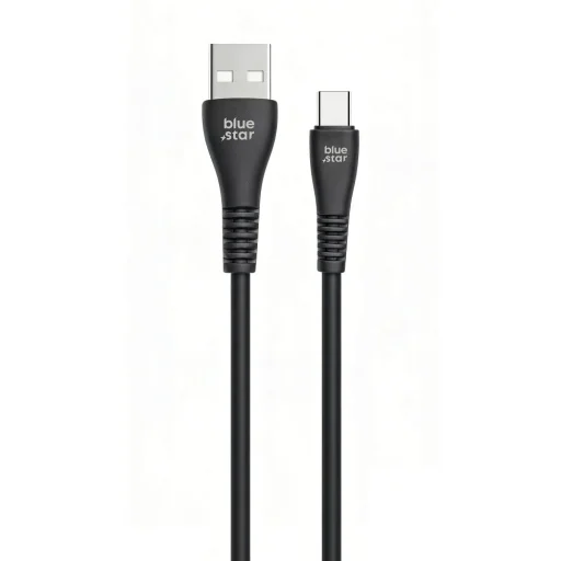 Kábel USB A na USB C Blue Star 2A 12W 1 m PJ-DG4-A čierny - 3