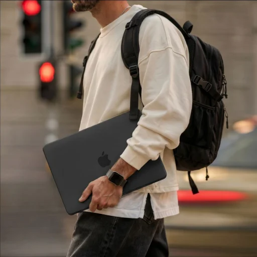 MacBook Neo 13 2026 Tech-Protect Softshell fekete matt tok - 5