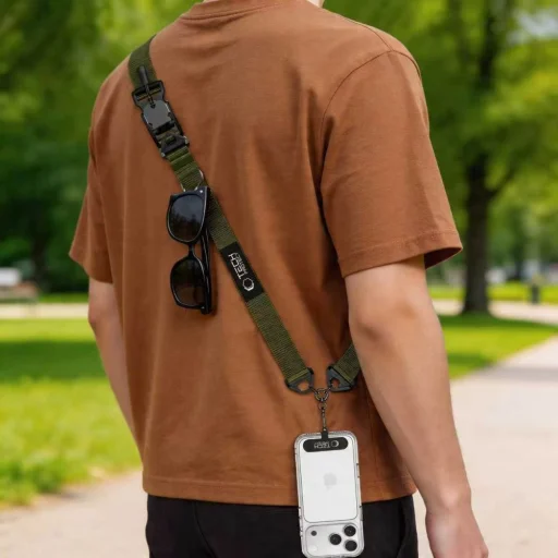 Tech-Protect C9S Rope Crossbody katonai zöld - 6