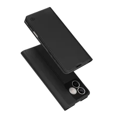 Honor 600 Lite čierne flipové puzdro Techsuit Magskin