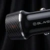 Blavec Nabíjačka do auta BS-03B-C Carbon - USB + Type C - QC 3.0 18W PD 30W s káblom Type C na Type C (CCBS03BC-UCB) čierna thumbnail