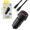 Blavec Nabíjačka do auta BS-03B-C Carbon - USB + Type C - QC 3.0 18W PD 30W s káblom Type C na Type C (CCBS03BC-UCB) čierna thumbnail