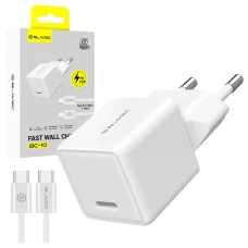 Blavec sieťová nabíjačka BC-10 - Type C - PD 25W 3A s káblom Type C - Type C (TCBC10-CW253A) biela