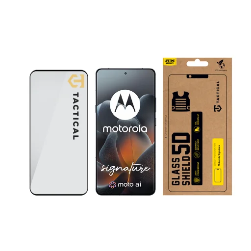 Tactical Glass Shield 5D Motorola Signature čierne ochranné sklo - 3