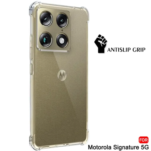 Priehľadný nárazuvzdorný silikónový kryt Motorola Signature Techsuit - 2