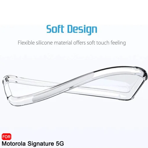 Priehľadný nárazuvzdorný silikónový kryt Motorola Signature Techsuit - 4
