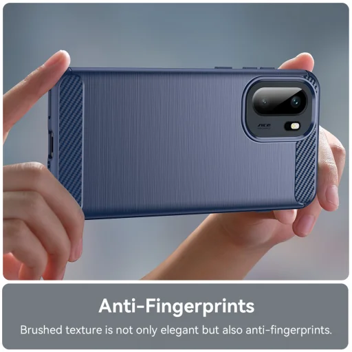 OnePlus 15R Kék Techsuit Carbon Silicone tok - 6