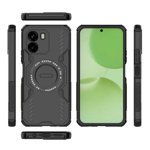 Oppo A6 4G Fekete Techsuit ArmorMag tok - 3