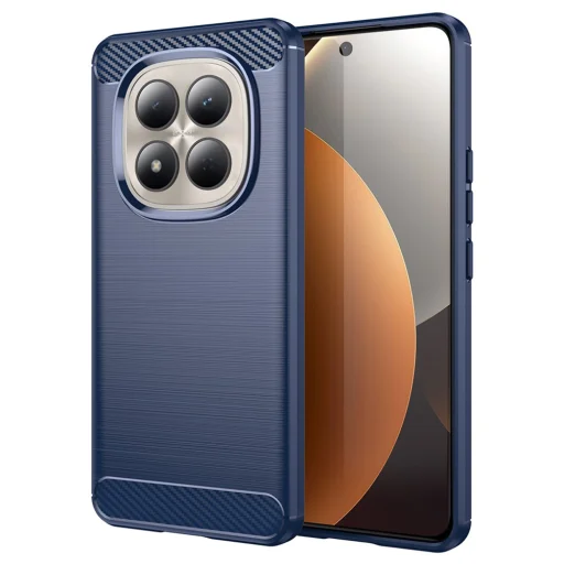 Xiaomi Redmi Note 15 Pro 4G modré puzdro Techsuit Carbon Silicone - 1