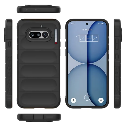 Nothing Phone (4a) čierne puzdro Techsuit Magic Shield - 3