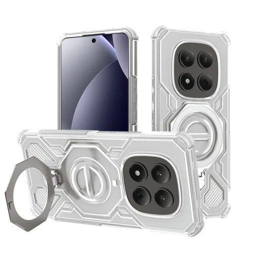 Xiaomi Redmi Note 15 Pro 4G Fehér Átlátszó Techsuit Carbon Shield PRO tok - 1