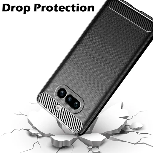 Nothing Phone 4a Fekete Techsuit Carbon Silicone tok - 4