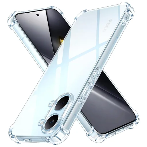 Xiaomi Poco X8 Pro Max Techsuit Ütésálló Átlátszó Szilikon tok - Átlátszó - 1