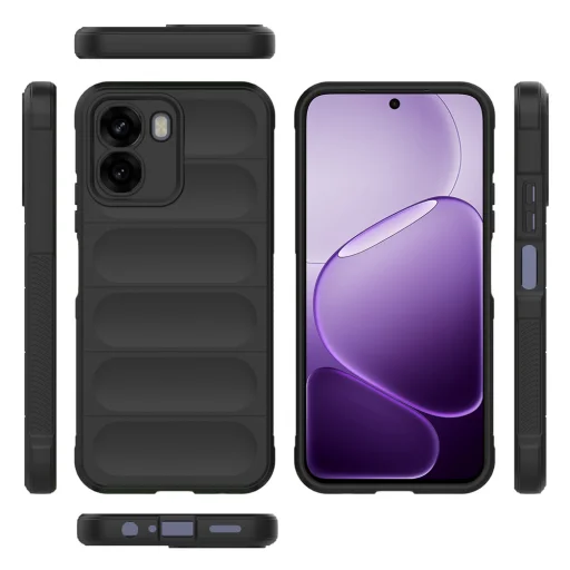 Oppo A6x 4G / A6x 5G Fekete Techsuit Magic Shield tok - 3