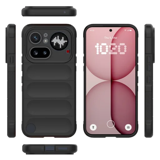Nothing Phone 4a Pro čierne puzdro Techsuit Magic Shield - 3