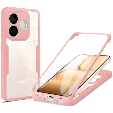 Honor 600 Lite Ružové Techsuit - ColorVerse 360 Series + Ochranné puzdro