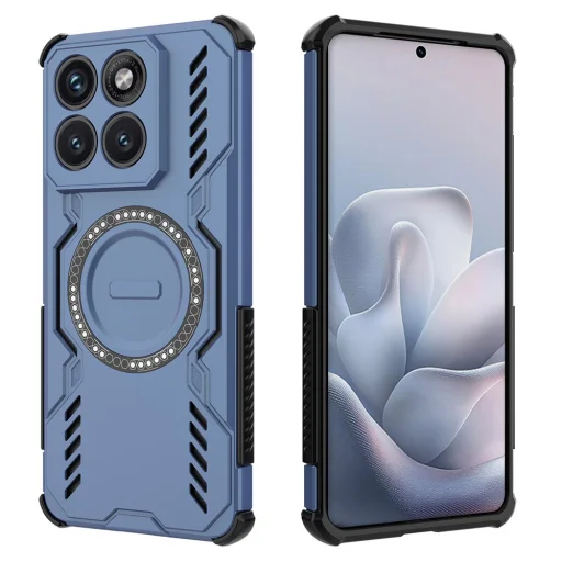Puzdro Techsuit ArmorMag pre Motorola Edge 70 Fusion, modré - 2